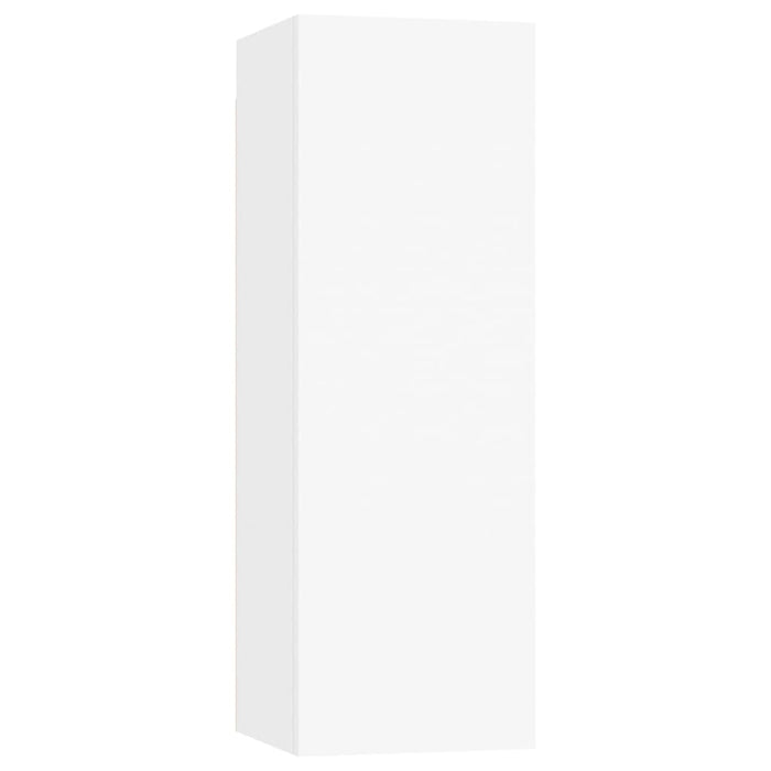 Dulapuri TV, 4 buc., alb, 30,5x30x90 cm, lemn prelucrat - WALTI WALTI