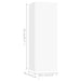 Dulapuri TV, 4 buc., alb, 30,5x30x90 cm, lemn prelucrat - WALTI WALTI