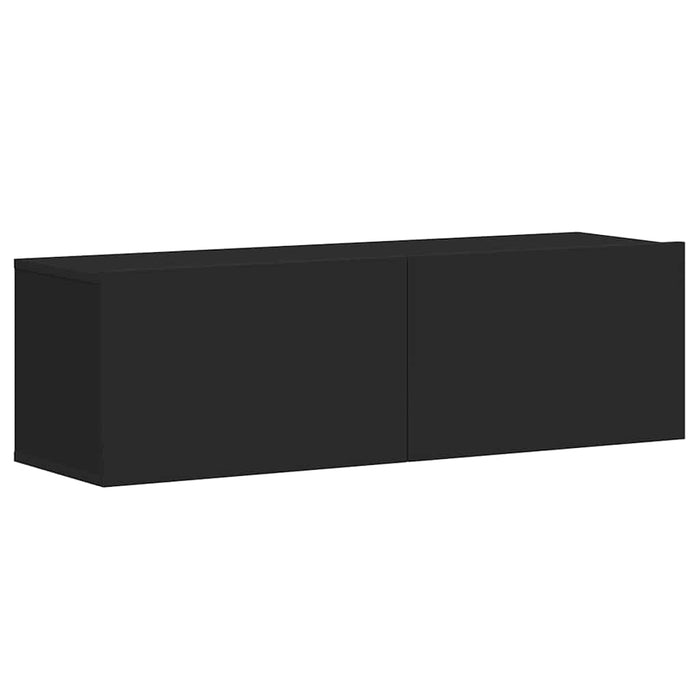 Set dulapuri TV, 3 piese, negru, lemn prelucrat WALTI