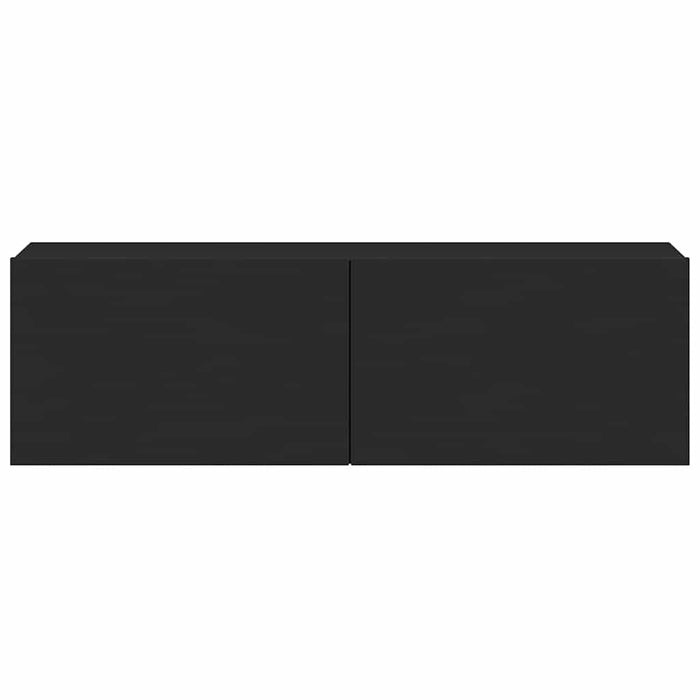Set dulapuri TV, 3 piese, negru, lemn prelucrat WALTI