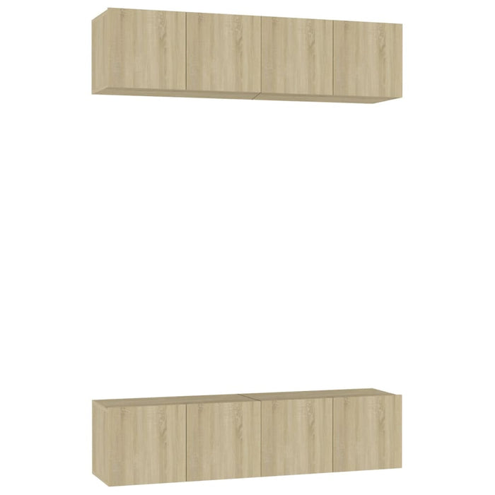 Dulapuri TV, 4 buc., stejar sonoma, 60x30x30 cm, lemn prelucrat - WALTI WALTI