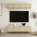 Dulapuri TV, 4 buc., stejar sonoma, 80x30x30 cm, lemn compozit - WALTI WALTI