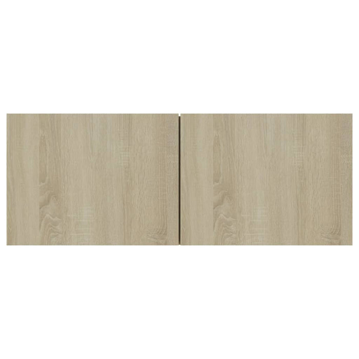 Set de dulapuri TV, 8 piese, stejar sonoma, lemn prelucrat WALTI