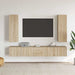 Set de dulapuri TV, 5 piese, stejar sonoma, lemn prelucrat - WALTI WALTI