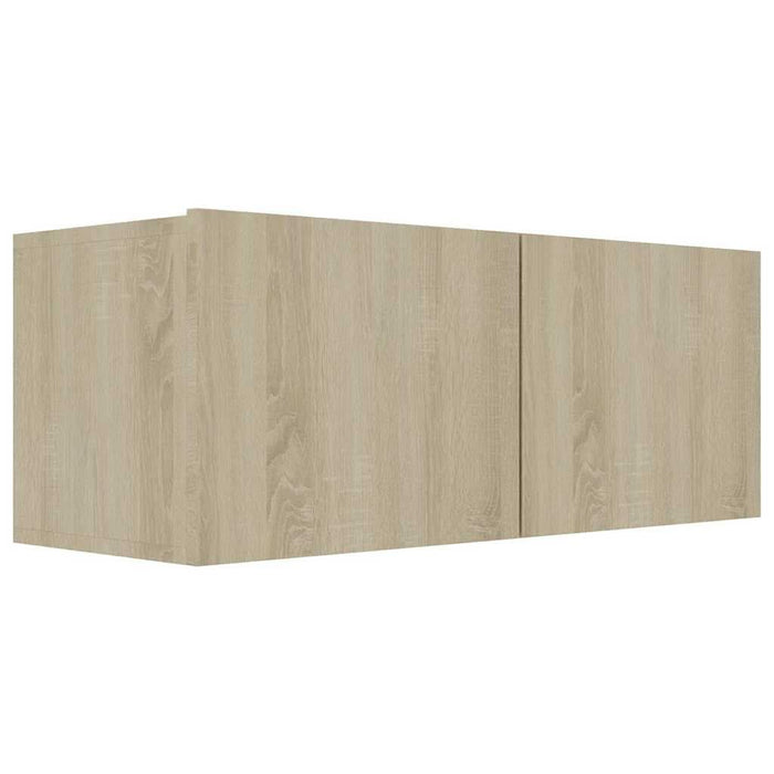Set de dulapuri TV, 3 piese, stejar sonoma, lemn prelucrat WALTI