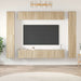 Set de dulapuri TV, 10 piese, stejar sonoma, lemn prelucrat - WALTI WALTI