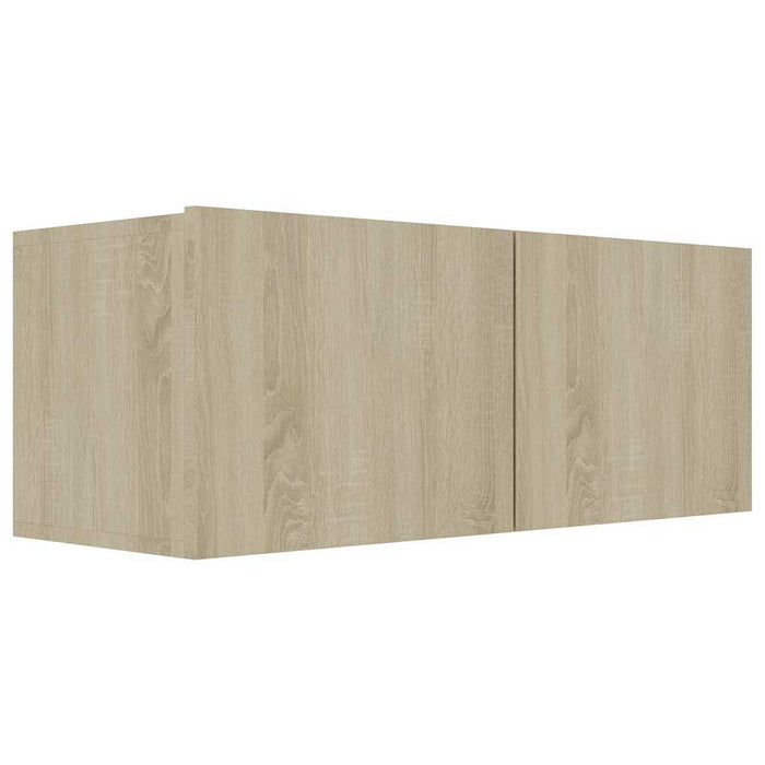 Set de dulapuri TV, 4 piese, stejar sonoma, lemn prelucrat WALTI