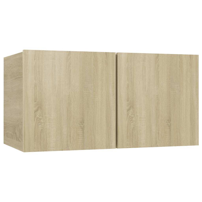 Set de dulapuri TV, 8 piese, stejar sonoma, lemn prelucrat - WALTI WALTI