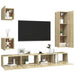 Set de dulapuri TV, 5 piese, stejar sonoma, lemn prelucrat - WALTI WALTI