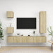 Set de dulapuri TV, 5 piese, stejar sonoma, lemn prelucrat - WALTI WALTI