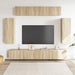 Set de dulapuri TV, 6 piese, stejar sonoma, lemn prelucrat - WALTI WALTI