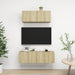 Set dulapuri TV, 2 piese, stejar sonoma, lemn prelucrat - WALTI WALTI