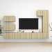 Set dulapuri TV, 8 piese, stejar sonoma, lemn prelucrat - WALTI WALTI