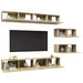 Set de dulapuri TV, 6 piese, stejar sonoma, lemn prelucrat - WALTI WALTI