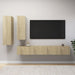 Set de dulapuri TV, 4 piese, stejar sonoma, lemn prelucrat - WALTI WALTI