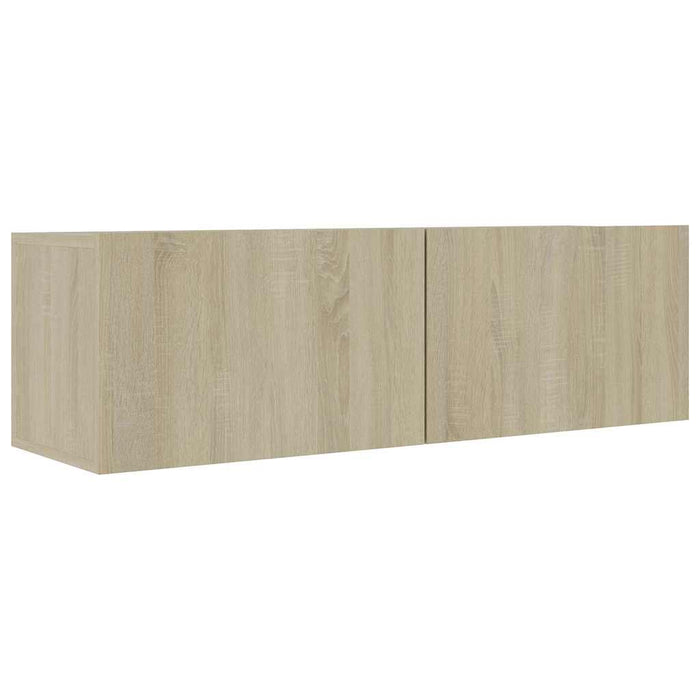 Set de dulapuri TV, 9 piese, stejar Sonoma, lemn prelucrat WALTI