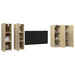 Dulapuri TV 4 buc. stejar Sonoma 30,5x30x90 cm, lemn prelucrat - WALTI WALTI