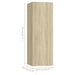 Dulapuri TV 4 buc. stejar Sonoma 30,5x30x90 cm, lemn prelucrat - WALTI WALTI