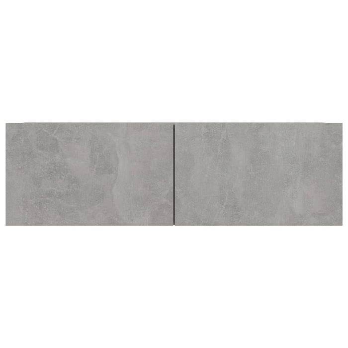 Dulapuri TV, 4 buc, gri beton, 100x30x30 cm, lemn prelucrat - WALTI WALTI
