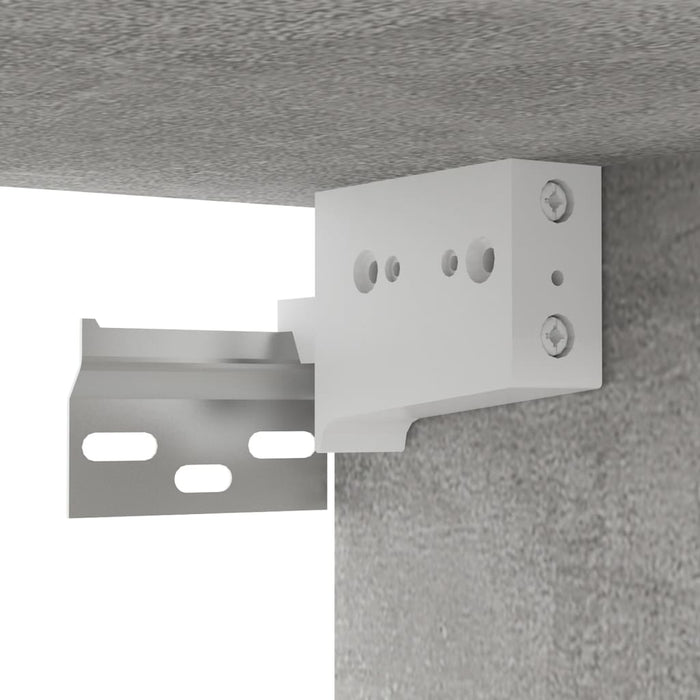 Set de dulapuri TV, 8 piese, gri beton, lemn prelucrat WALTI