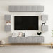 Set de dulapuri TV, 10 piese, gri beton, lemn prelucrat - WALTI WALTI