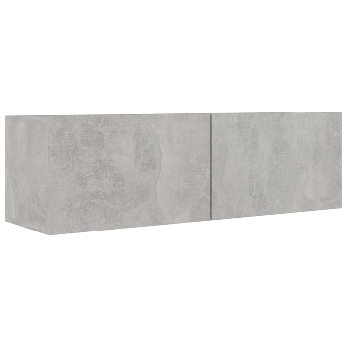 Set dulapuri TV, 8 piese, gri beton, lemn prelucrat - WALTI WALTI