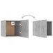 Set dulapuri TV, 8 piese, gri beton, lemn prelucrat - WALTI WALTI