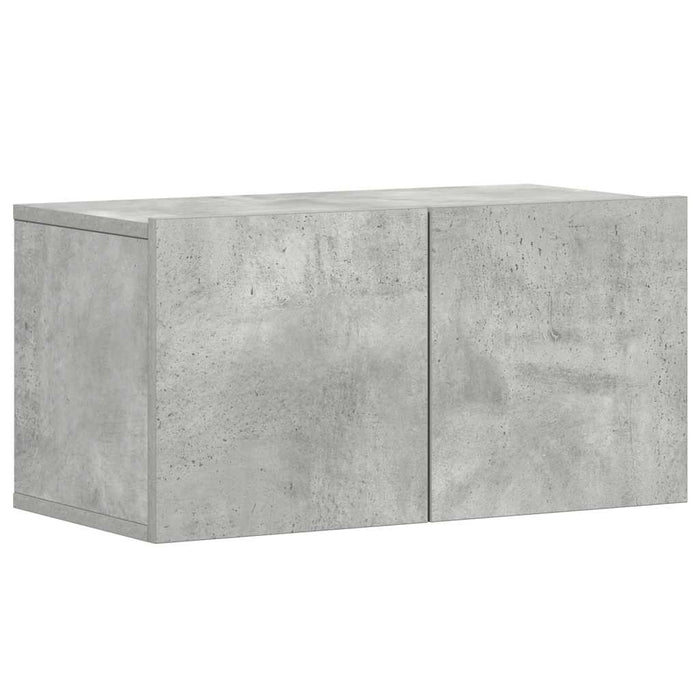 Set de dulapuri TV, 5 piese, gri beton, lemn prelucrat - WALTI WALTI