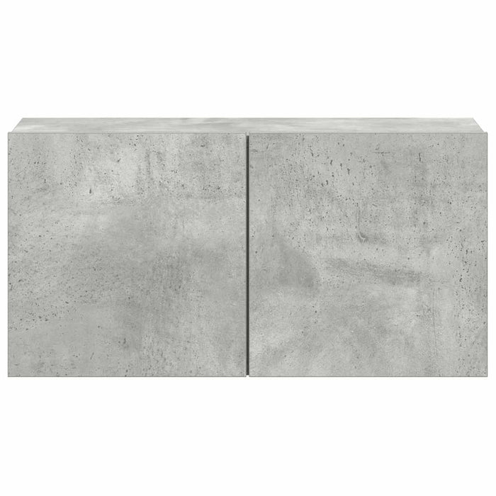 Set de dulapuri TV, 5 piese, gri beton, lemn prelucrat - WALTI WALTI