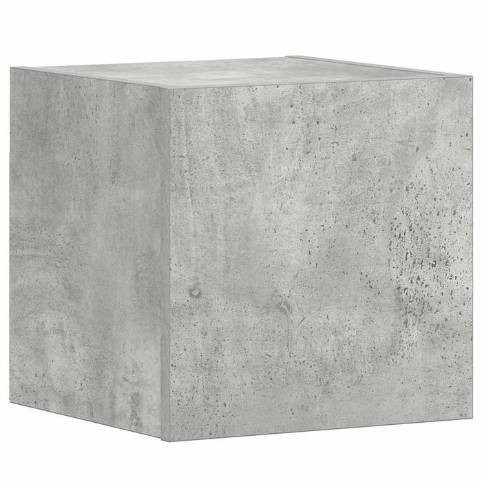 Set de dulapuri TV, 3 piese, gri beton, lemn prelucrat WALTI