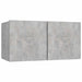 Set de dulapuri TV, 8 piese, gri beton, lemn prelucrat - WALTI WALTI