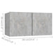 Set de dulapuri TV, 8 piese, gri beton, lemn prelucrat - WALTI WALTI