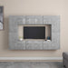 Set de dulapuri TV, 8 piese, gri beton, lemn prelucrat - WALTI WALTI