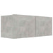Set de dulapuri TV, 7 piese, gri beton, lemn prelucrat - WALTI WALTI