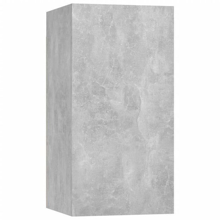 Set de dulapuri TV, 7 piese, gri beton, lemn prelucrat - WALTI WALTI