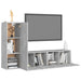 Set de dulapuri TV, 3 piese, gri beton, lemn prelucrat - WALTI WALTI