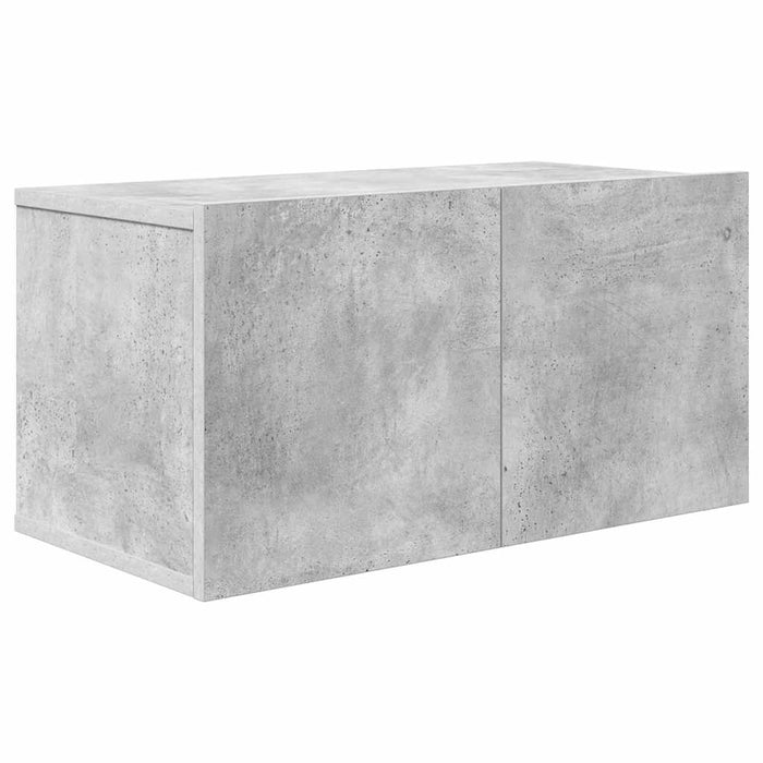 Set de dulapuri TV, 6 piese, gri beton, lemn prelucrat - WALTI WALTI