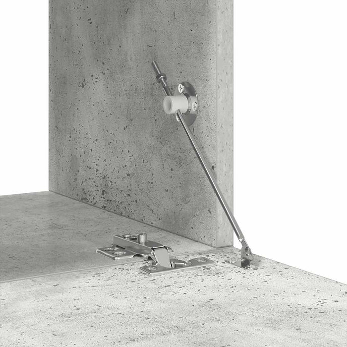 Set de dulapuri TV, 6 piese, gri beton, lemn prelucrat - WALTI WALTI