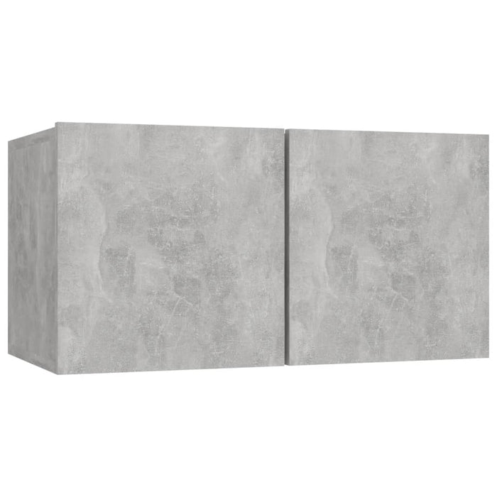 Set de dulapuri TV, 6 piese, gri beton, lemn prelucrat - WALTI WALTI