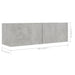 Set de dulapuri TV, 6 piese, gri beton, lemn prelucrat - WALTI WALTI
