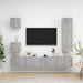 Set de dulapuri TV, 5 piese, gri beton, lemn prelucrat - WALTI WALTI