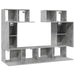 Set de dulapuri TV, 6 piese, gri beton, lemn prelucrat - WALTI WALTI