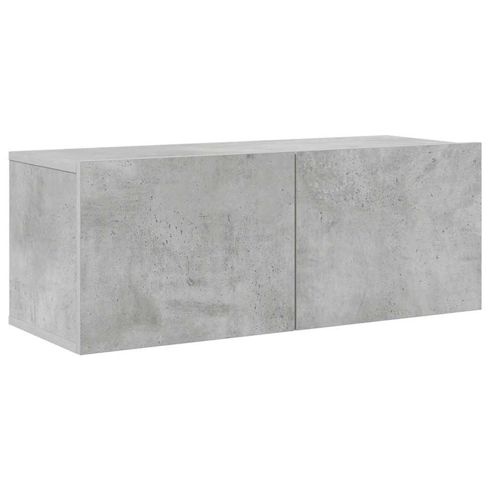 Set de dulapuri TV, 6 piese, gri beton, lemn prelucrat - WALTI WALTI
