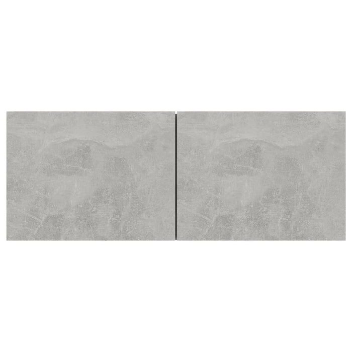 Set de dulapuri TV, 3 piese, gri beton, lemn prelucrat WALTI