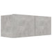 Set de dulapuri TV, 2 piese, gri beton, lemn prelucrat - WALTI WALTI