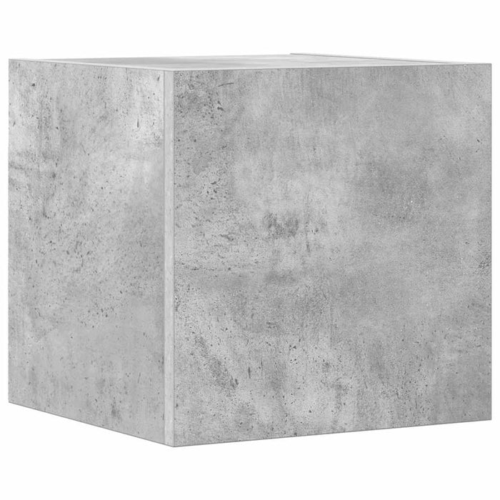 Set de dulapuri TV, 8 piese, gri beton, lemn prelucrat WALTI