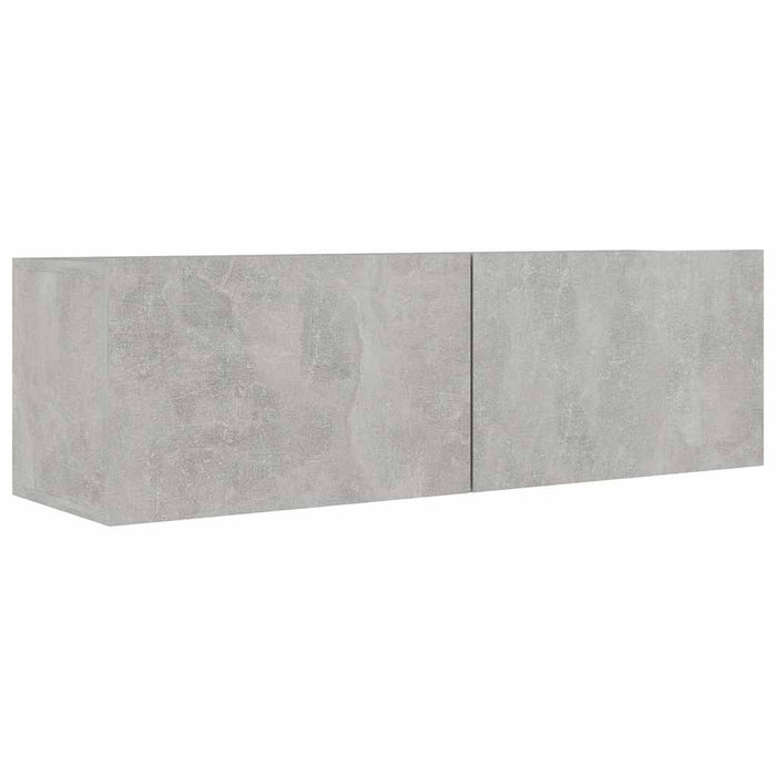 Set de dulapuri TV, 7 piese, gri beton, lemn prelucrat - WALTI WALTI