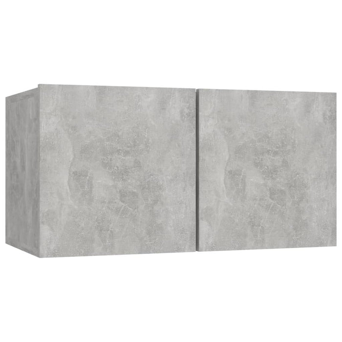 Set de dulapuri TV, 6 piese, gri beton, lemn prelucrat - WALTI WALTI