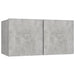 Set de dulapuri TV, 6 piese, gri beton, lemn prelucrat - WALTI WALTI
