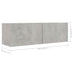 Set de dulapuri TV, 5 piese, gri beton, lemn prelucrat - WALTI WALTI